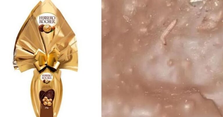 Mulher encontra larvas em ovo de Páscoa da Ferrero Rocher em Betim (MG)
