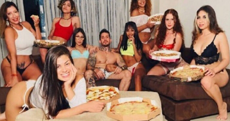 Rapaz que se casou com 8 mulheres e quer engravidar todas elas diz que seu sonho é vê-las com outros homens
