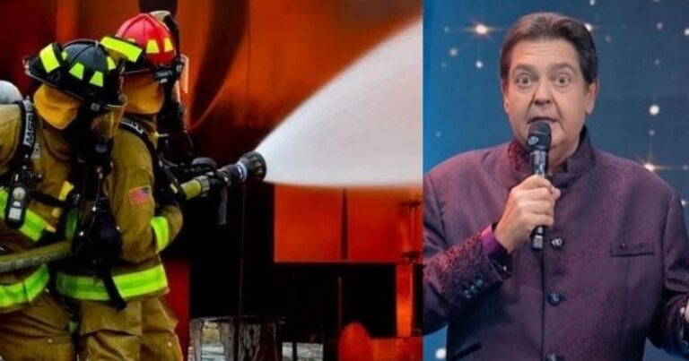 Estúdio do Faustão na Band é evacuado às pressas após chamas se espalhares devido à incêndio