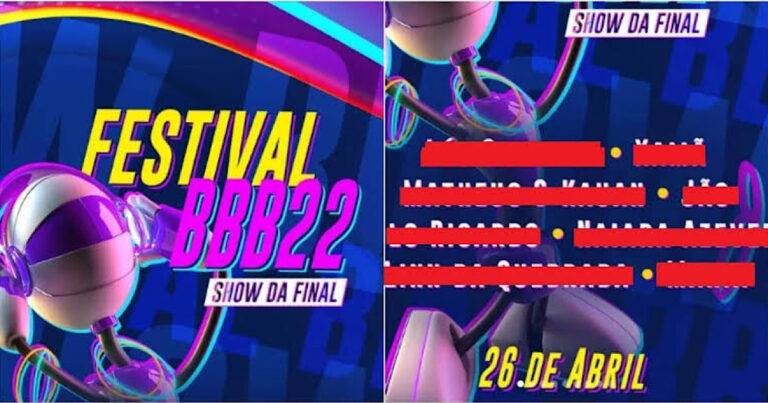 Final do ‘BBB22’ terá festival com oito artistas confirmados; saiba os nomes