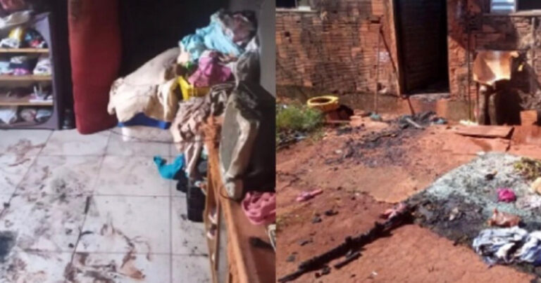Criança de 6 anos incendeia casa ao ‘brincar’ com isqueiro e velas; pais acordaram desesperados com o fogo