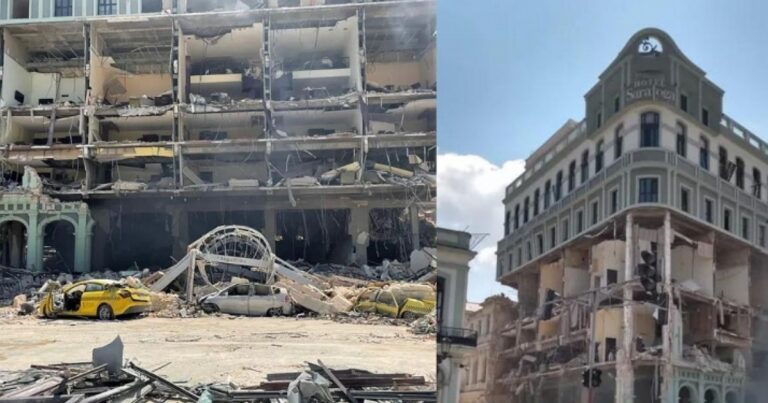 Vídeo: Hotel de Luxo no centro de Havana fica destruído após forte explosão; oito pessoas morreram