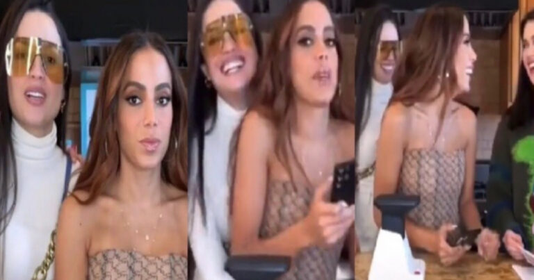 Vídeo de Anitta supostamente esnobando Juliette está gerando revolta nos internautas: ‘trata ela mais como fã’
