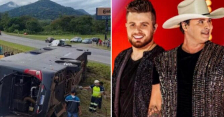 Motorista conta o que realmente provocou o acidente com ônibus que levava a dupla Conrado e Aleksandro