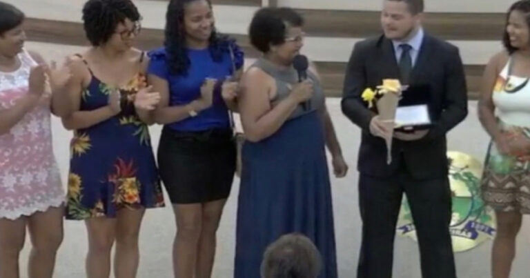 Vídeo: mulher morre ao receber homenagem do Dia das Mães – Imagens viralizam