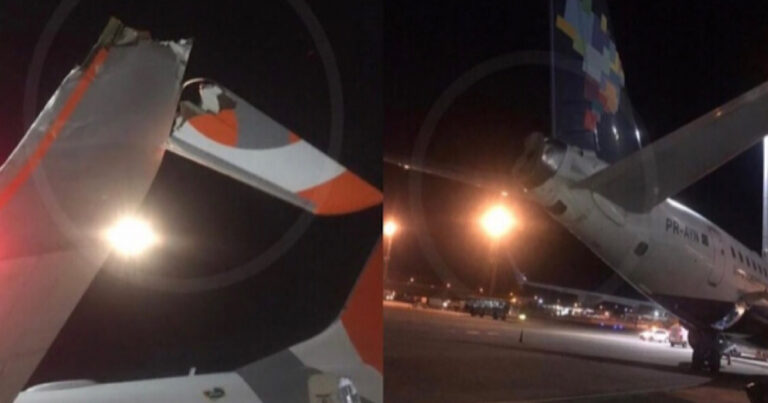 Vídeo: Aviões da Gol e Azul se chocam no Aeroporto Internacional de Viracopos