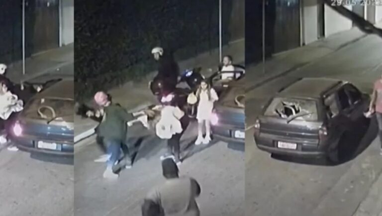 Mulher com bebê de um mês no colo é agredida durante briga de trânsito