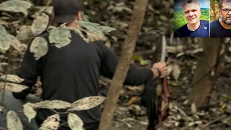 Vídeo mostra o momento em que roupas de Dom Phillips e Bruno são encontradas sujas de sangue