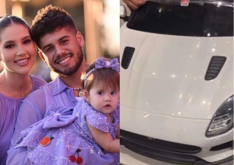 Herdeira de Virgínia Fonseca e Zé Felipe ganha carro de presente em aniversário de 1 ano