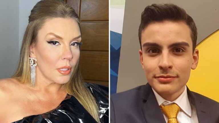 Simony não alivia e pede R$ 100 mil após Dudu Camargo apalpar seus seios ao vivo