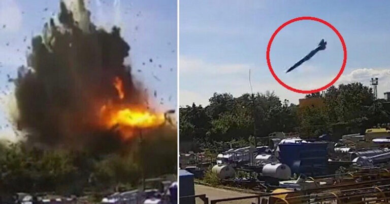 Vídeo mostra momento em que míssil atinge shopping com mais de mil pessoas; há óbitos e feridos