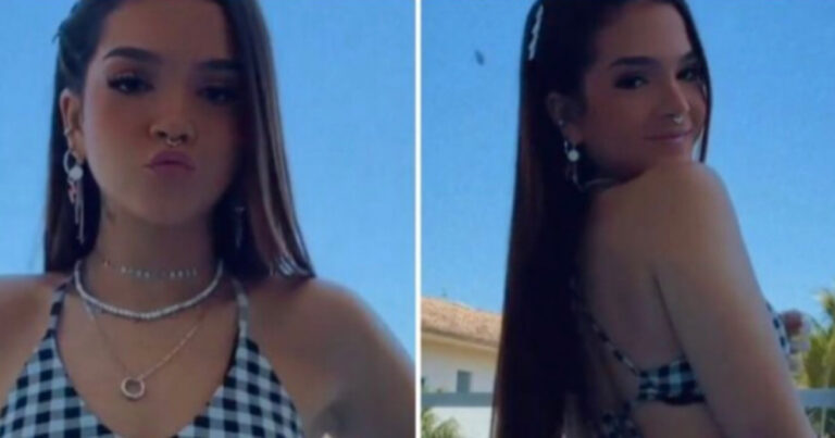 Após fazer 18 anos, Mel Maia posa de ‘traje de banho’ e tatuagem íntima rouba a cena; fotos