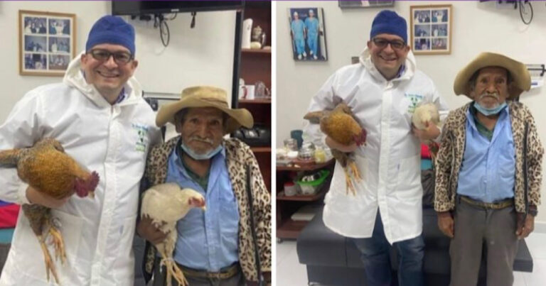 Médico realiza cirurgia de graça em idoso de 80 anos que ofereceu 2 galinhas como pagamento