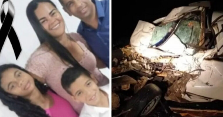 Tragédia: Quatro pessoas da mesma família perdem a vida em acidente na BA e carro ficou completamente destruído; vídeo