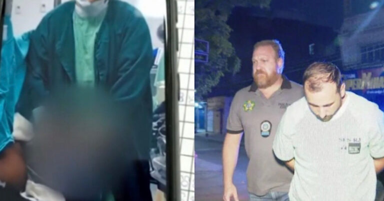 Médico anestesista é preso em flagrante dentro do hospital; ele abusou de uma paciente que estava em trabalho de parto; IMAGENS FORTES