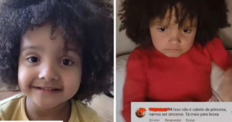 “Isso não é cabelo de princesa, tá mais pra bruxa”, diz internauta para criança