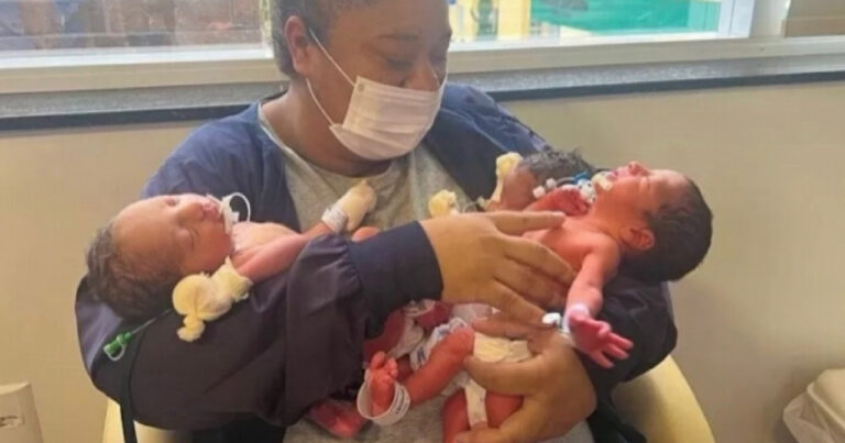 10 meses após ter gêmeos, mulher da à luz a trigêmeos: ‘foi um choque’