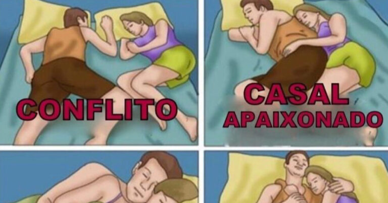 A maneira como o casal dorme pode revelar muitas coisas – Conheça as posições mais comuns e os seus significados!
