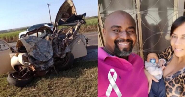Grave acidente em rodovia de São Paulo mata pai, mãe e recém-nascido; carro bateu de frente com caminhão
