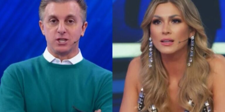 Lívia Andrade faz sua estreia na Globo e Luciano Huck menciona indiretamente o SBT: “Não errou o endereço”