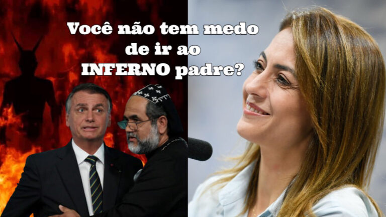 Candidata Soraya pergunta à Padre Kelmon se ele não tem medo de ir ao inferno, reação do Padre chama a atenção