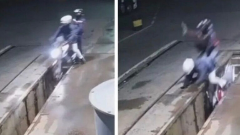 Vídeo: após roubo ladrões caem em buraco; oque aconteceu em seguida surpreende