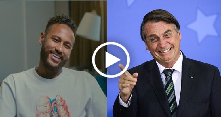 Após visita inesperada, Neymar manda um vídeo para BOLSONARO