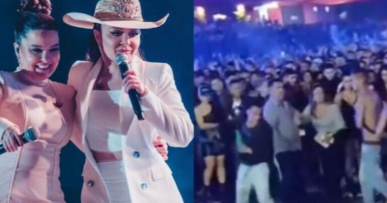 Maiara e Maraísa interrompem show para conter briga generalizada do público: ‘para agora’