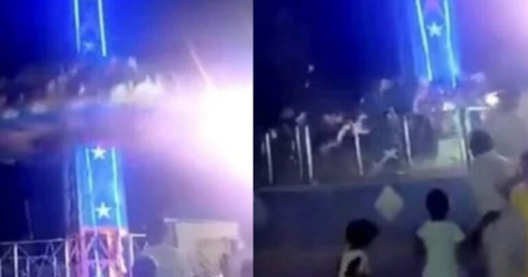 Vídeo: brinquedo cai de 15 metros de altura, e faz várias vítimas em parque de diversão; Imagens Fortes