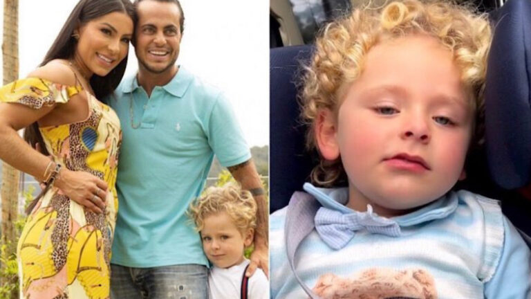 Em vídeo, esposa de Thammy pergunta ao filho ‘qual nome do papai’ e resposta do menino dá o que falar