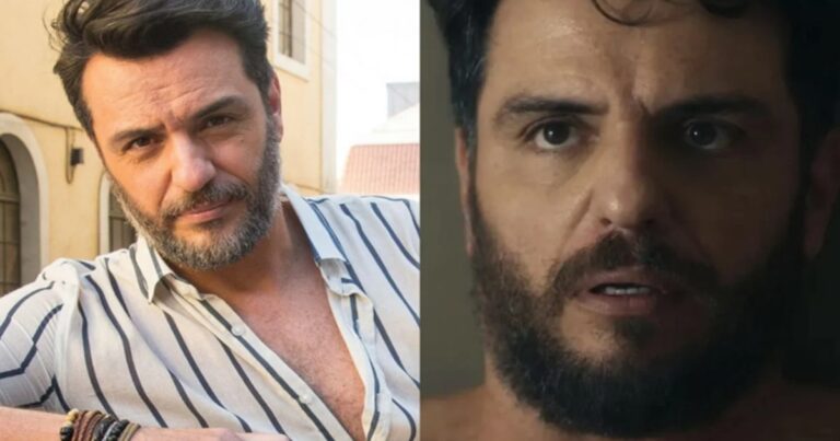 Sem camisa, Rodrigo Lombardi surge ao lado de rapaz em foto e conta segredo: “Vou revelar”
