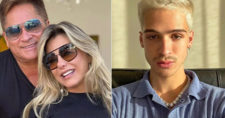 Mulher de Leonardo se revolta com críticas de João Guilherme: ‘Respeite seu pai’