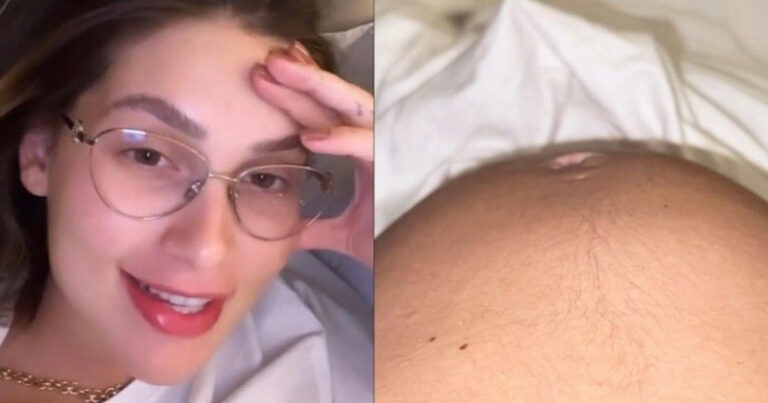 Virginia posta foto do barrigão na reta final da gravidez e comentário não passa despercebido