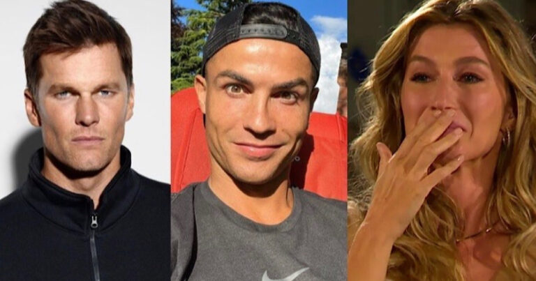 Gisele Bündchen e Tom Brady estariam se separando, e Cristiano Ronaldo seria o pivô de crise no casamento
