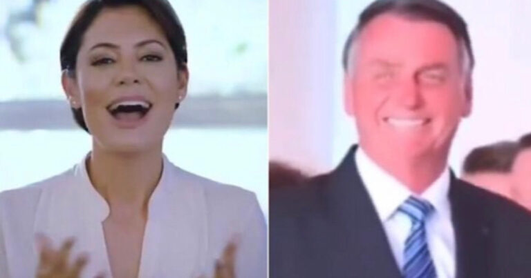 Ao som de Morango do Nordeste, Michelle posta vídeo se declarando a Bolsonaro: ‘Ai, é amor, ai ai ai é amor’