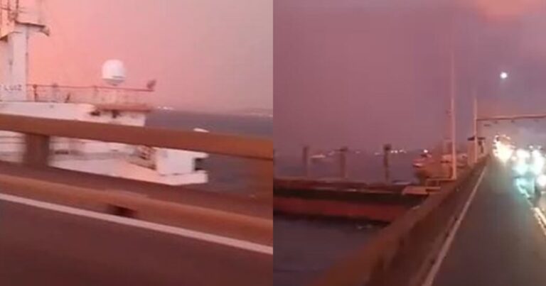VÍDEO: Ponte Rio-Niterói é fechada devido à forte batida de navio; ‘Assustador’