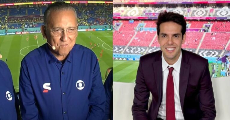 Galvão Bueno paralisa narração da Copa na Globo e diz o que viu Kaká fazer: “Vergonha nenhuma”