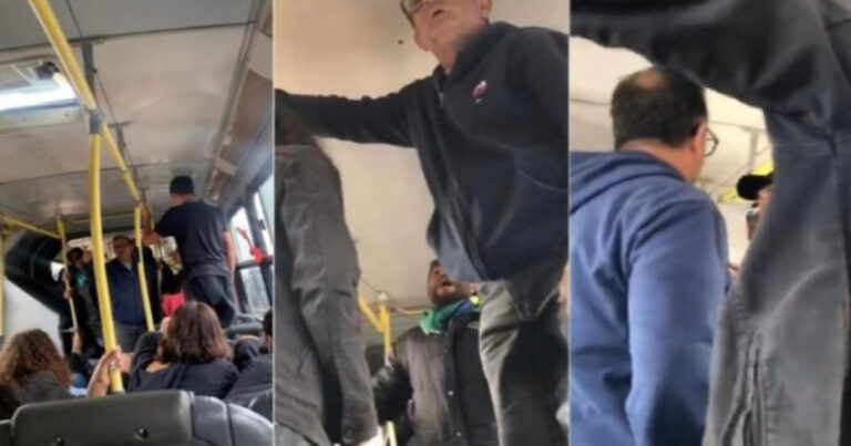 Vídeo flagra bolsonaristas invadindo ônibus escolar e agredindo menores por causa de gesto pró-Lula