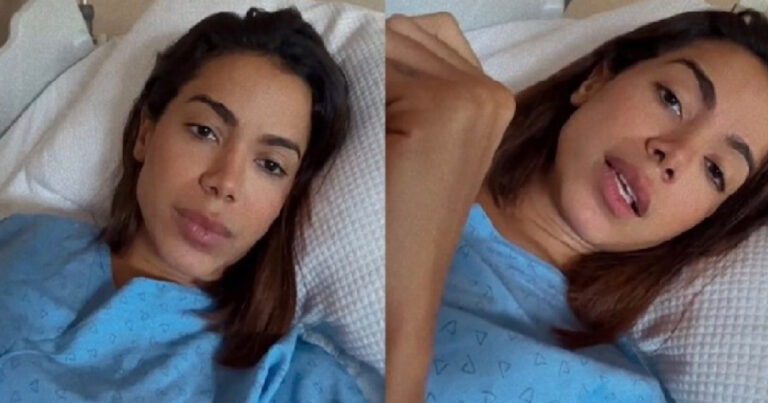 Após cancelar show na Farofa da Gkay, Anitta abre live direto do hospital: ”tava com um nódulo no pulmão”