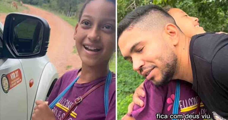 Menina vende cremosinho e entrega mensagens da Bíblia para ajudar família
