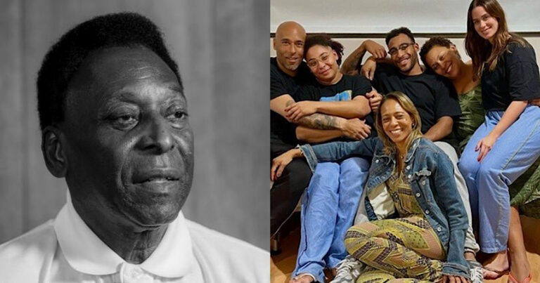 Filha de Pelé publica foto da família reunida em hospital e recebe onda de críticas: ‘Todos estão felizes’