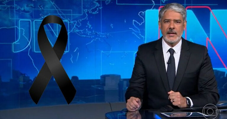 Coube a William Bonner dar triste notícia ao vivo na Globo: ‘morreu hoje’