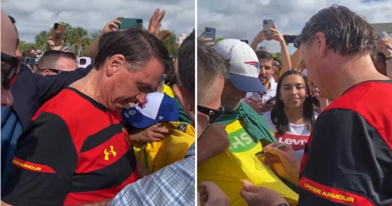 Bolsonaro ignora posse e recebe carinho de apoiadores nos EUA