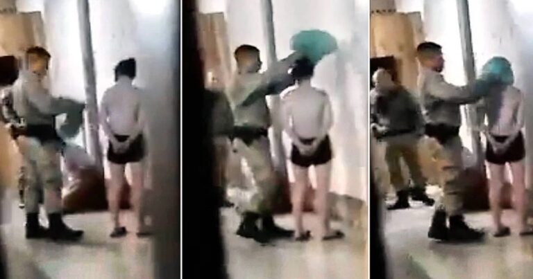 Policiais são flagrados colocando sacola na cabeça de mulher em abordagem no RS