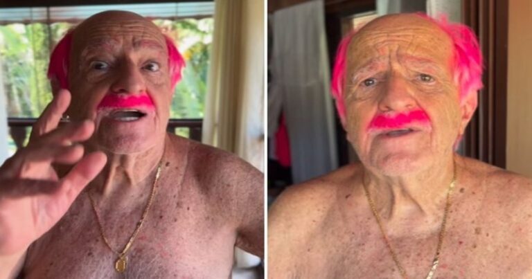 Ary Fontoura surge com cabelo e bigode colorido, aos 89 anos, e expõe situação: ‘o barato sai caro’