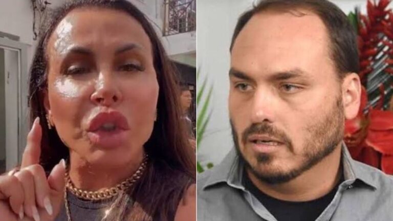 Gretchen expõe vídeo de homem que participou de invasão em Brasília e aponta: ”Namorado do Carlos Bolsonaro”
