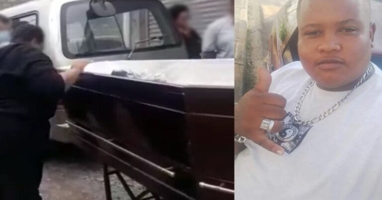 Mãe se revolta com lixo dentro de caixão do filho que morreu após ter atendimento negado por seis hospitais em SP