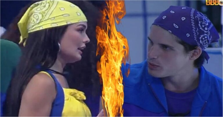 ‘Estou de saco cheio’: na festa do BBB23, Gabriel perde a cabeça com Larissa e dá invertida na sister