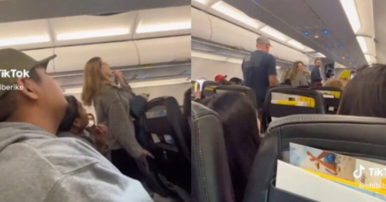 ‘Espero que vocês caiam e morram’, grita mulher expulsa de avião; vídeo viraliza no TikTok