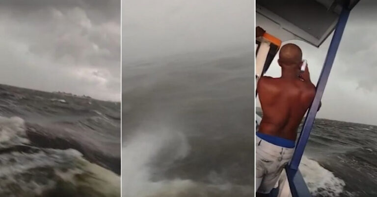 Passageiro filma temporal momentos antes de barco ser ‘engolido’ no RJ e de ter deixado várias vítimas